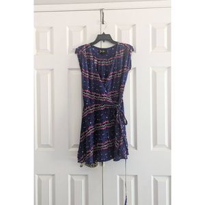 Anthropologie Yumi Kim Silk Mini Hearts Wrap Dress